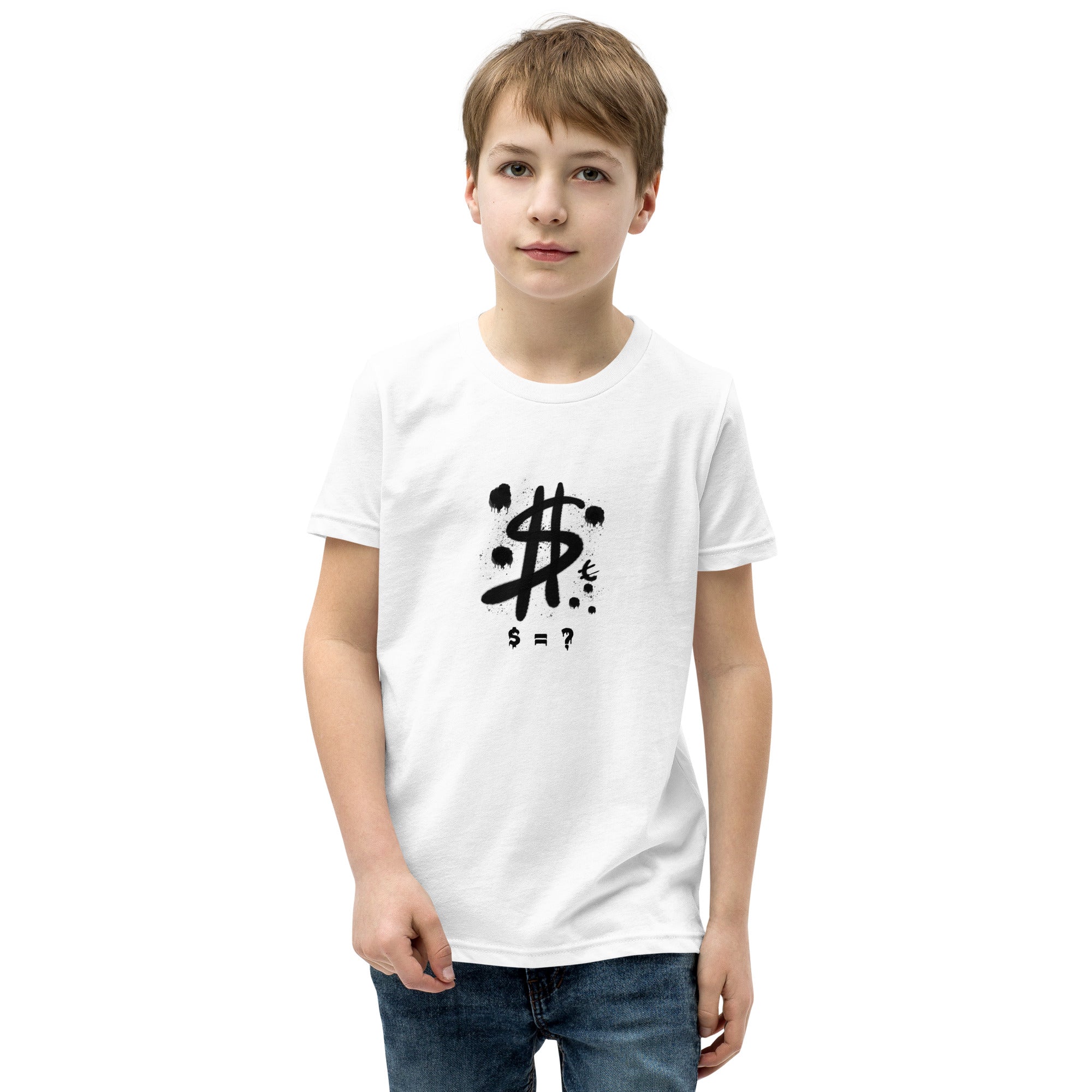 $ = ? - Youth Short Sleeve T-Shirt