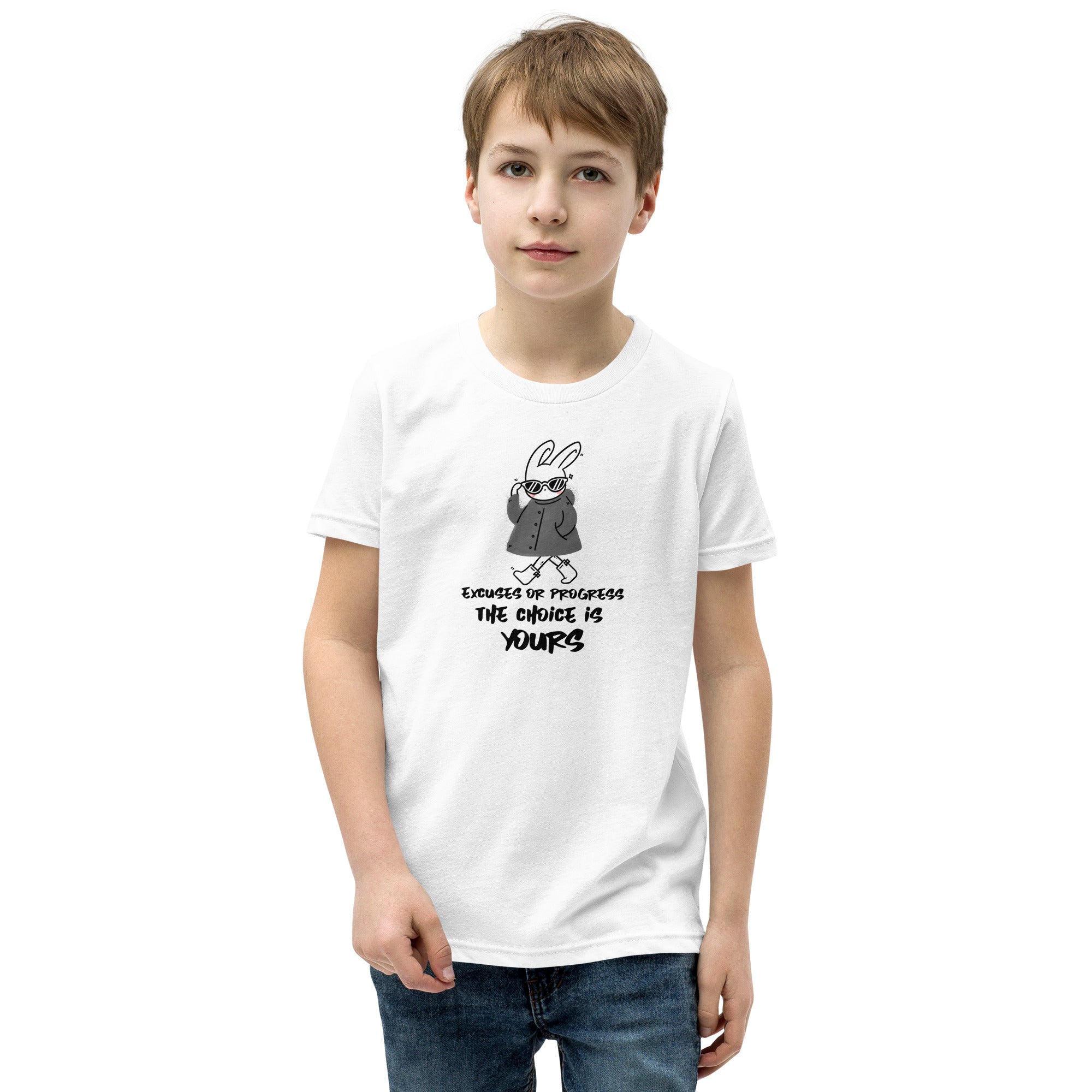 Excuses or Progress, the choice is yours  - Youth Short Sleeve T-Shirt