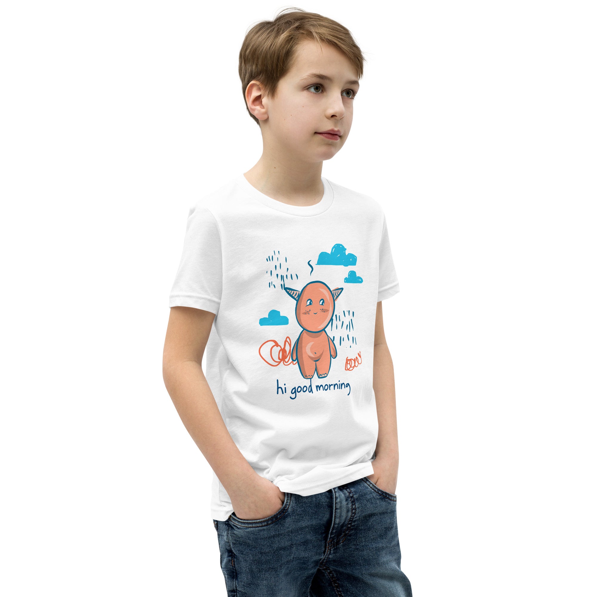 Cute little monster - Youth Short Sleeve T-Shirt