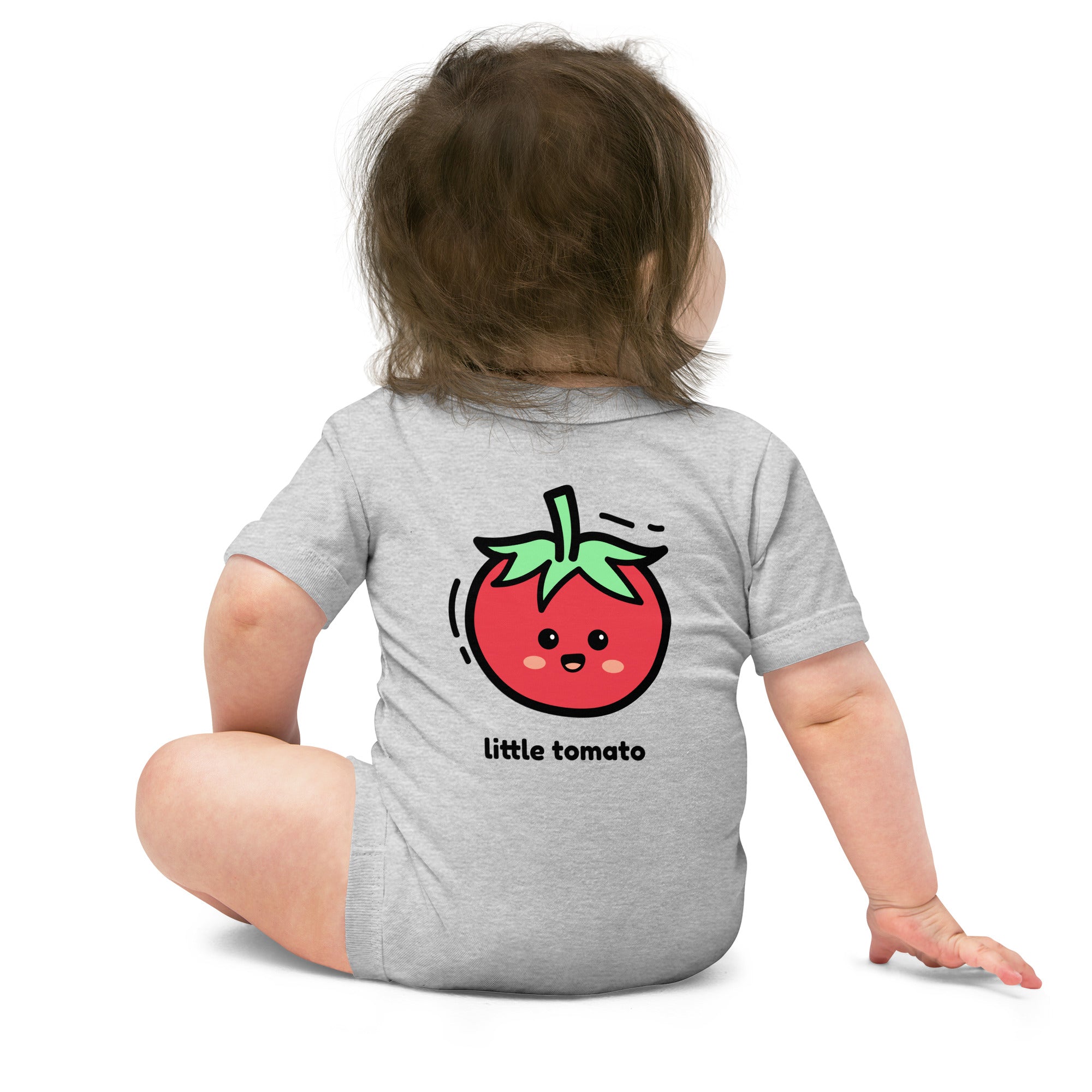 Little tomato - Baby short sleeve one piece (back print)