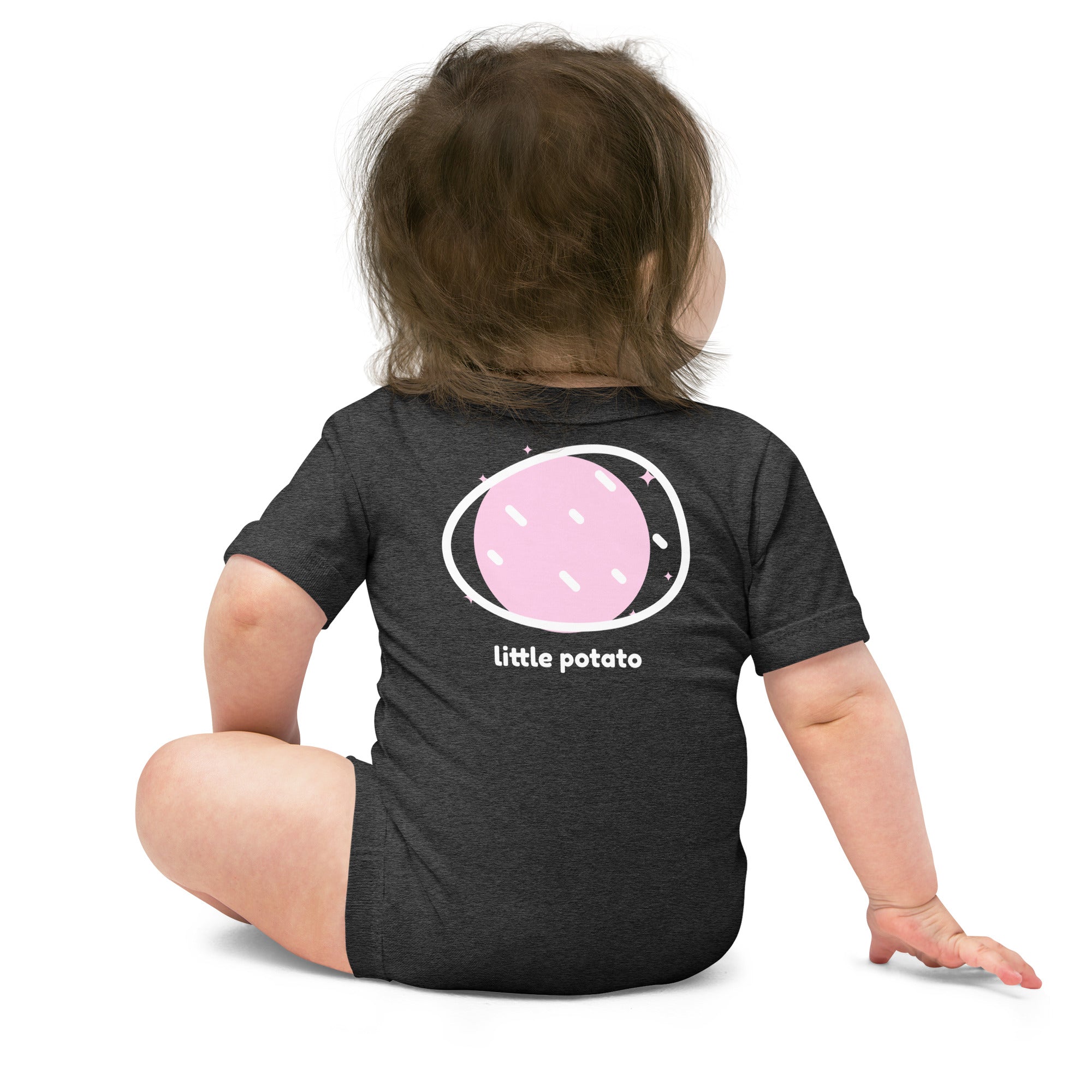 Little potato - Baby short sleeve one piece (back print)