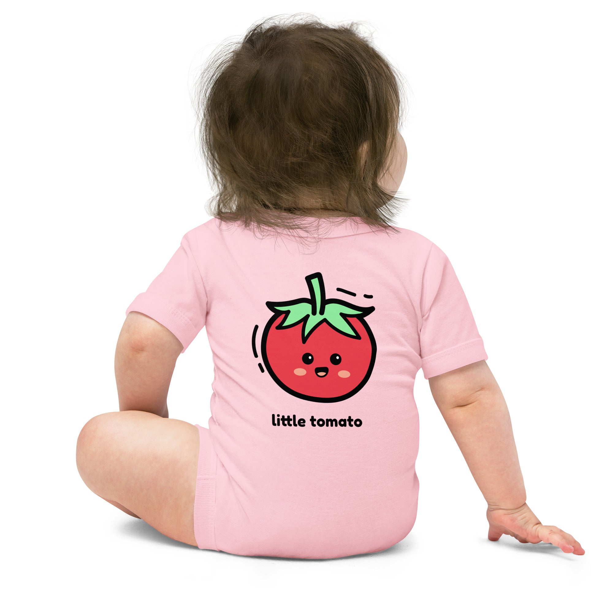 Little tomato - Baby short sleeve one piece (back print)