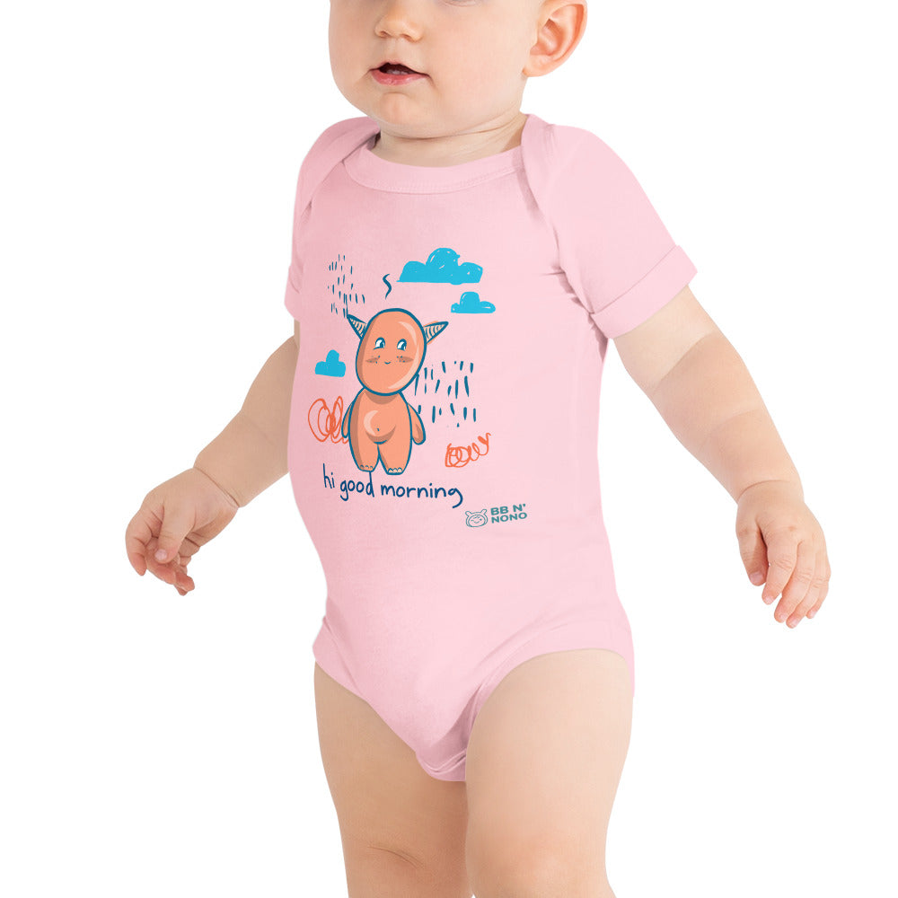 cute little monster - Baby short sleeve one piece