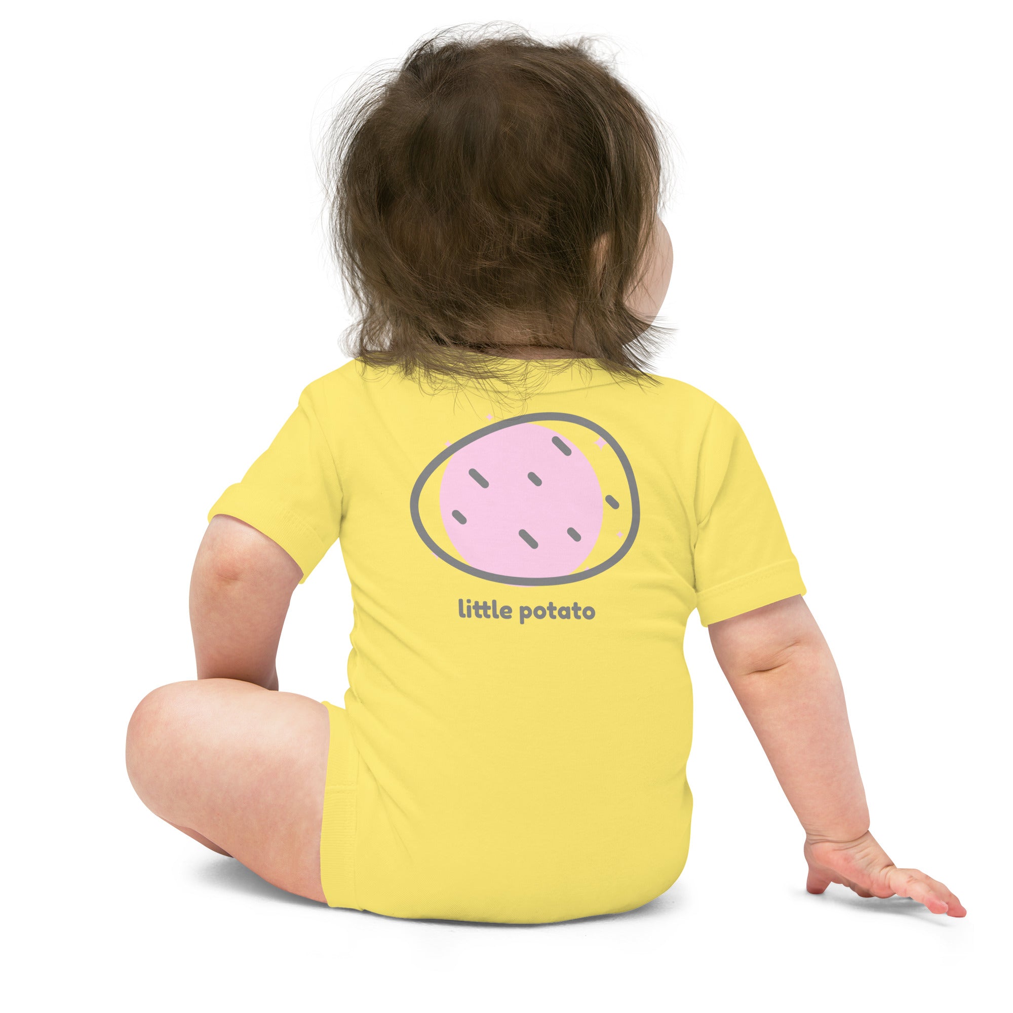 Little potato - Baby short sleeve one piece (back print)