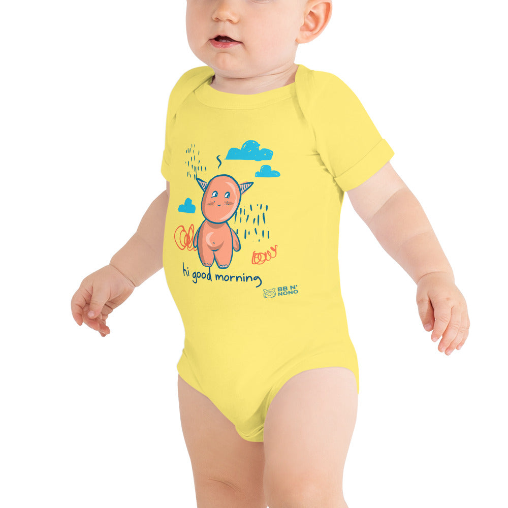 cute little monster - Baby short sleeve one piece