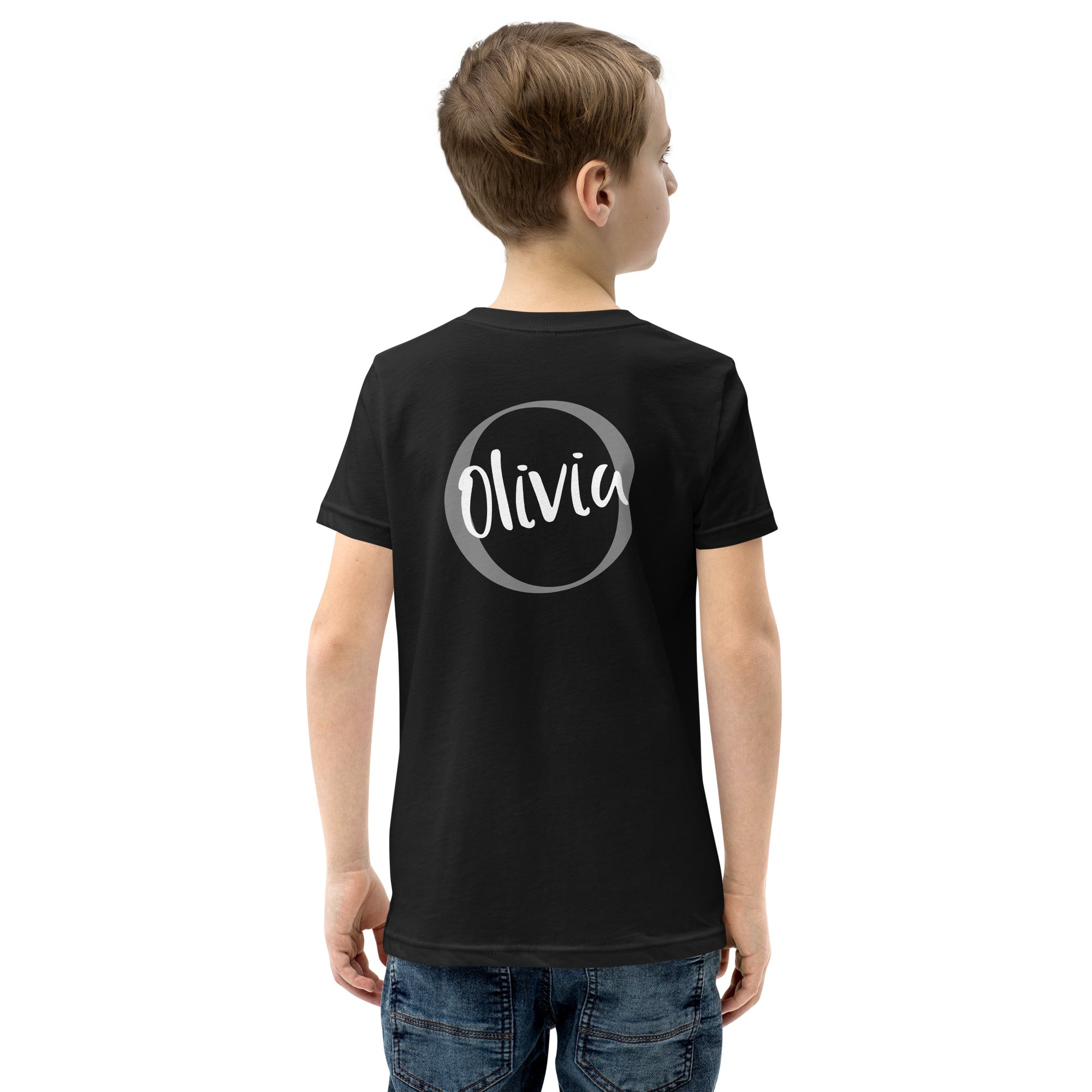 Olivia - Youth Short Sleeve T-Shirt (back print)