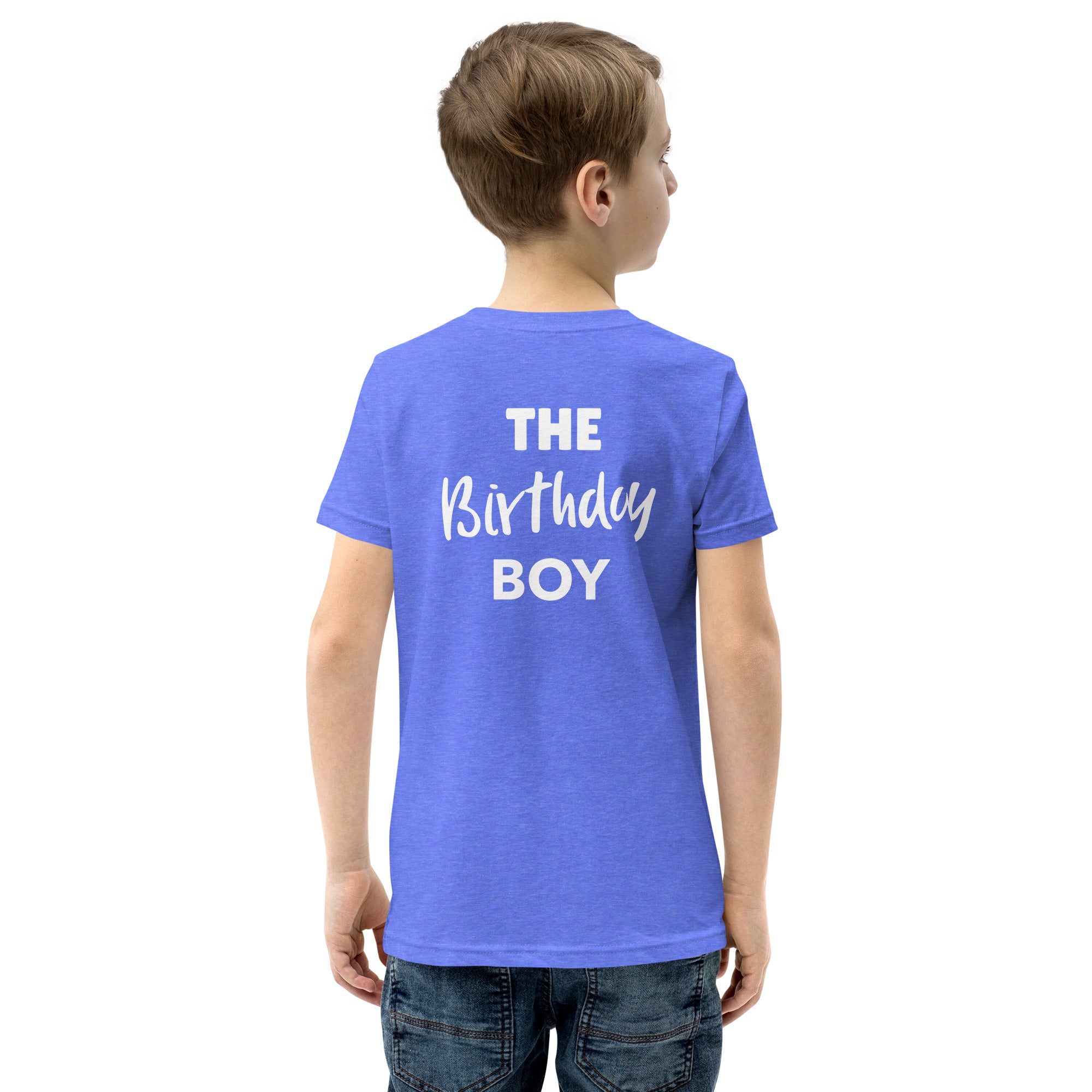 Birthday boy - Youth Short Sleeve T-Shirt (back print)