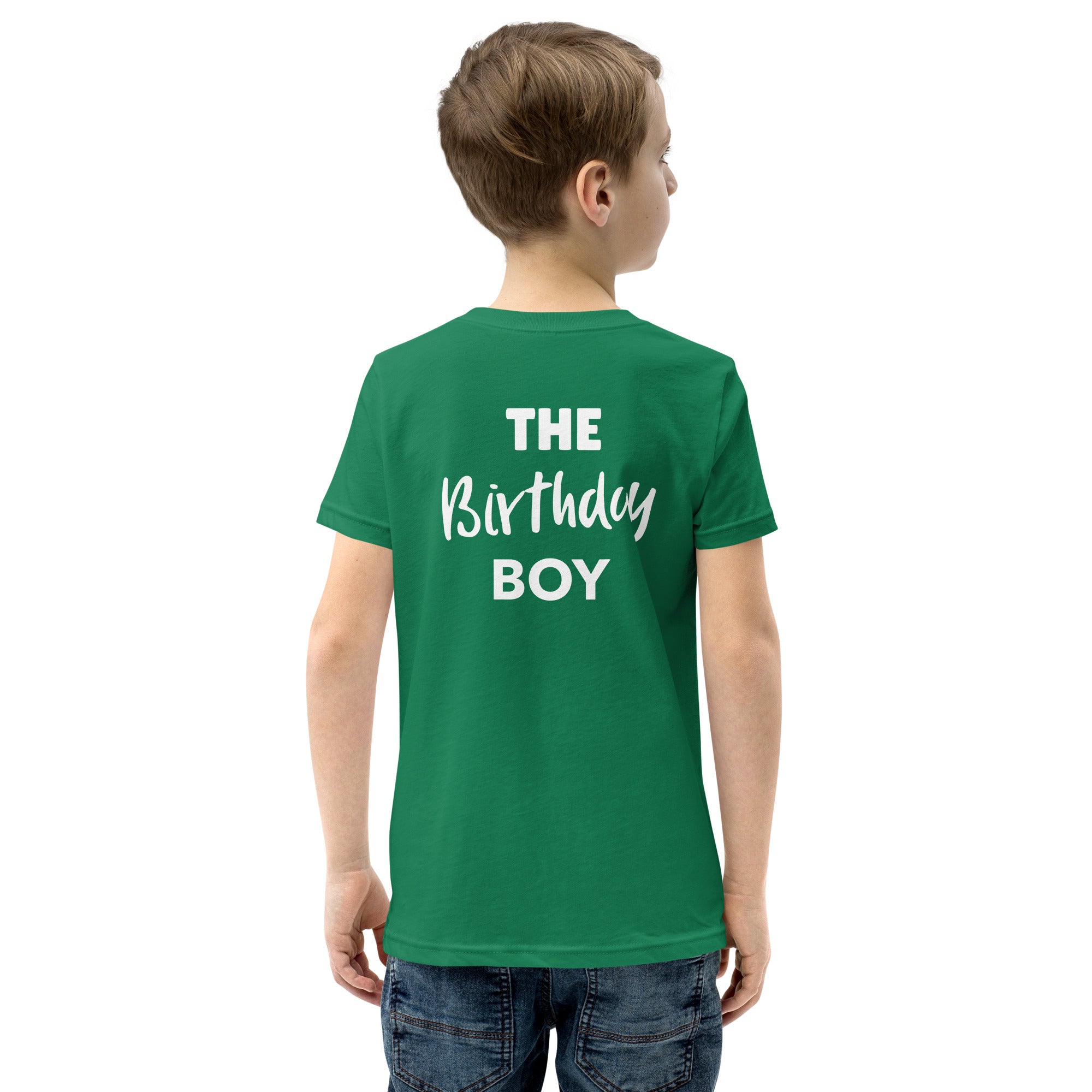 Birthday boy - Youth Short Sleeve T-Shirt (back print)