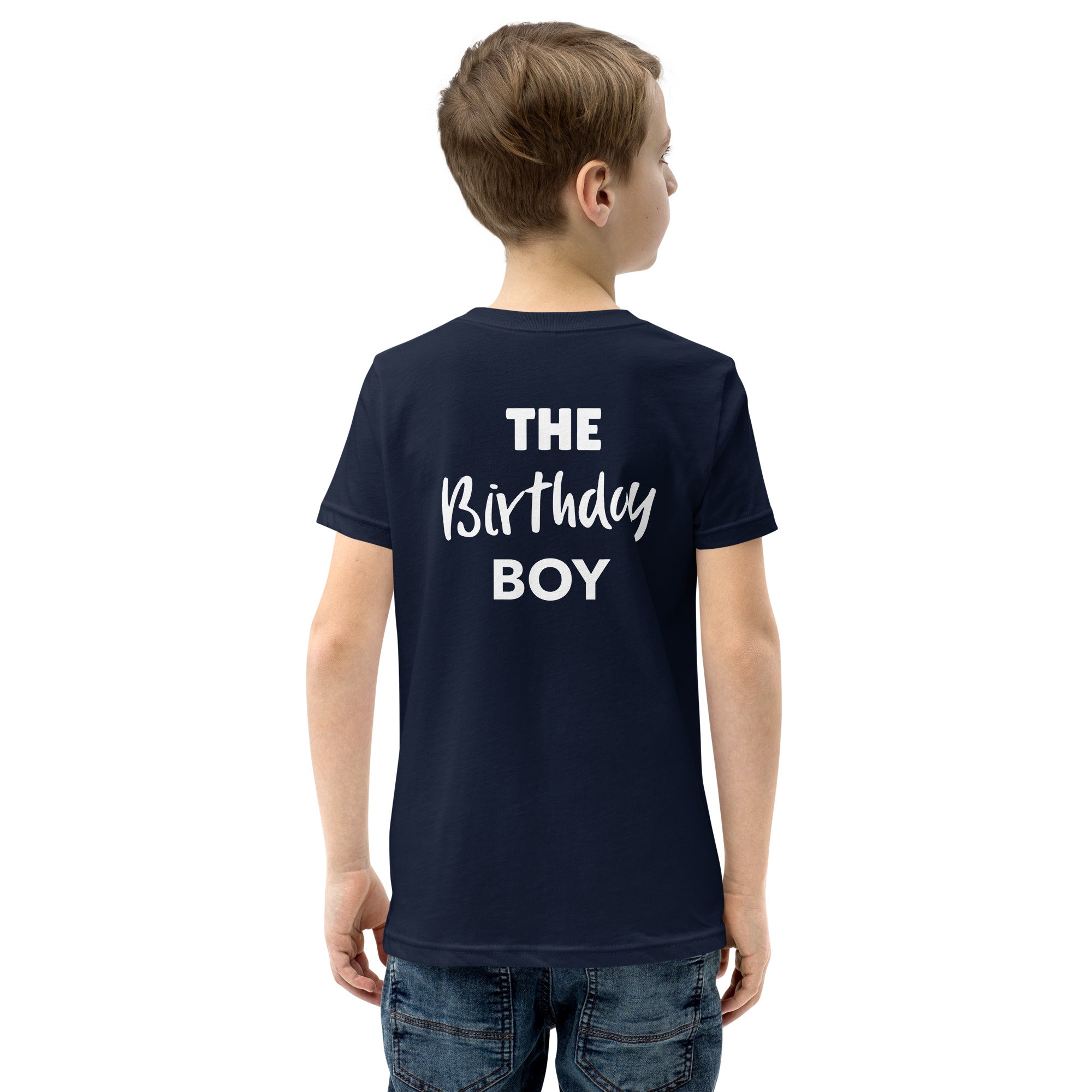 Birthday boy - Youth Short Sleeve T-Shirt (back print)